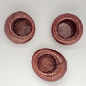 Tealight candle holder set of 3. 3x3.5 With Candles